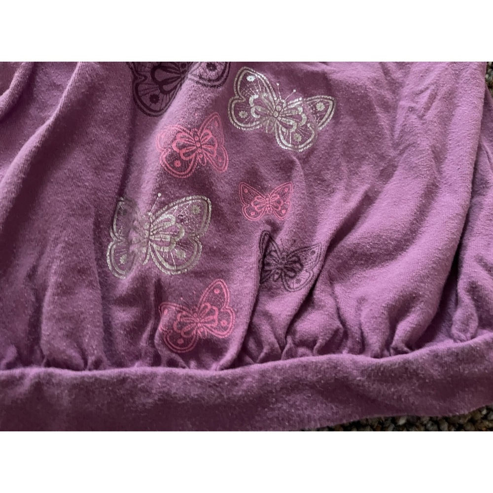 Cherokee Girls Purple Butterfly Top 9M - Picture 3 of 4